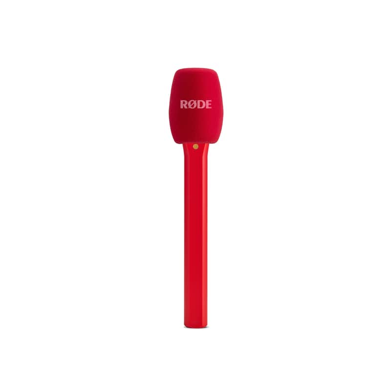 RODE Interview Micro Handheld Adaptor for Wireless Microphones (Red) image 1