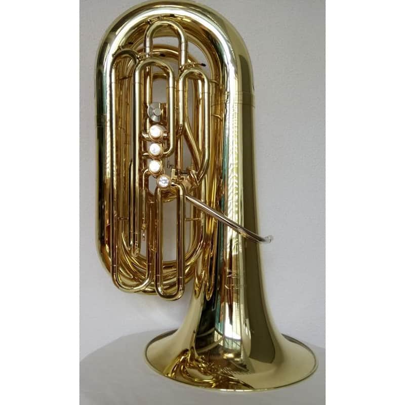 Wilson WTU3060FA5-S C Tuba, Merlin 5/4, 4 front-action pistons + 1 Rotax rotary, Silver image 1