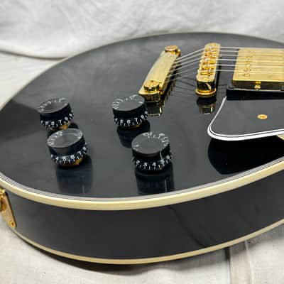 Gibson USA Custom Shop Les Paul Custom Guitar with COA + Case - Ebony / Black image 17