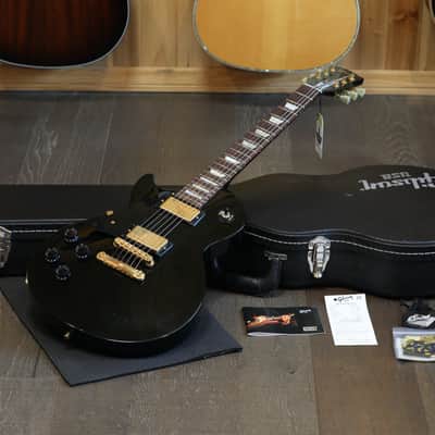 Lefty! 2009 Gibson Les Paul Studio Electric Guitar Black Ebony + OHSC image 1