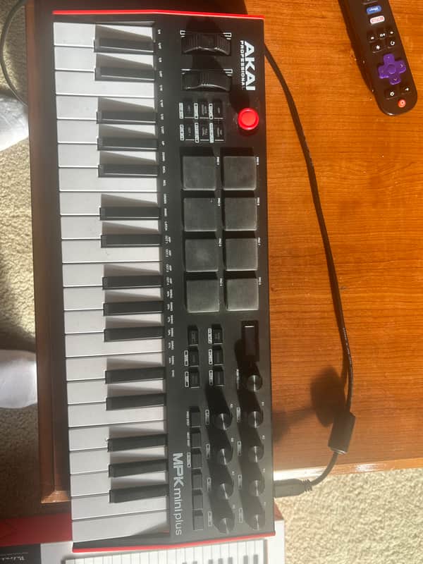 Akai MPK Mini Plus 37-Key MIDI Controller 2022 - Present - Black image 1