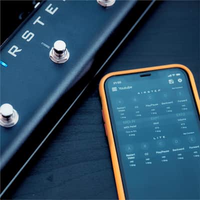 XSONIC Airstep Lite MIDI, HID Wireless Controller with 5 Footswitch, 300H Playtime, Support DAW(Cubase, Ableton Live), Plugin(Bias Fx, Neural DSP), Youtube Video, Page, Atem, Hands Free Controller image 4