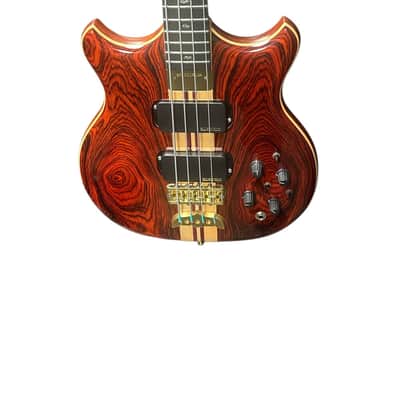 Alembic Stanley Clarke Sign Deluxe, Cocobolo / Ebony / Green and Amber LED's  9.8 LBS *IN STOCK* image 6