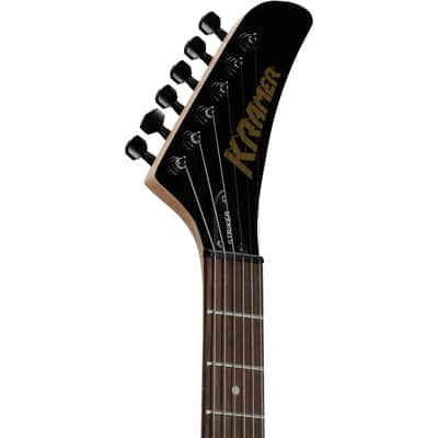 Kramer Striker Figured HSS Electric Guitar, Laurel Fingerboard, Transparent Black, Open Box (Very Good) image 4