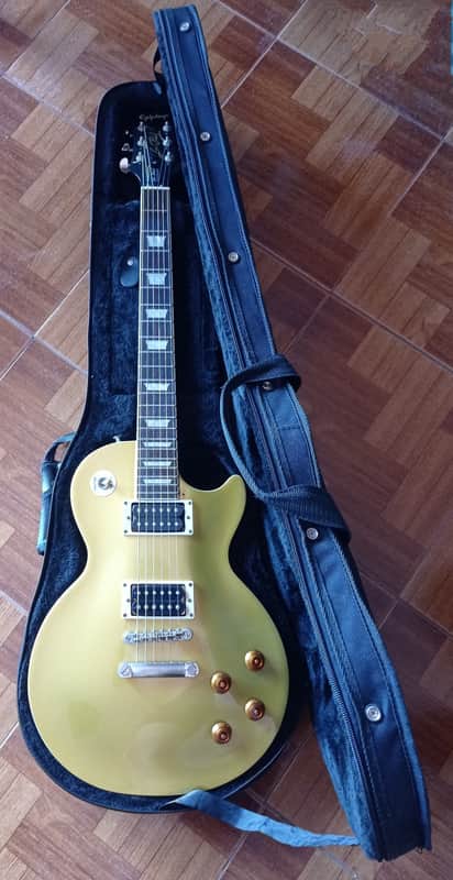 EPIPHONE 1957 GOLDTOP (Gibson Classic 57 Pickups) LES PAUL CUSTOM LIMITED EDITION w/ softcase image 1