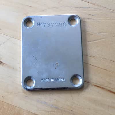 Vintage 1997 - 1998 Fender Squier Neck Plate Chrome Plating Original Light Relic NC Serial image 6