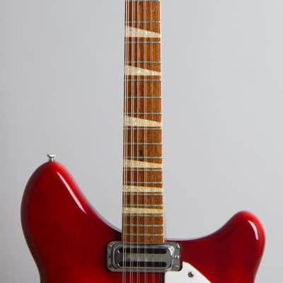 Rickenbacker  Model 360/12 Thinline Hollow Body Electric Guitar (1966), ser. #FH-2731, original silver tolex hard shell case. image 8