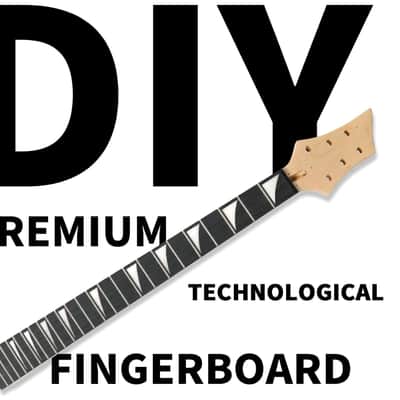 DIY Guitar Kit, 24 Fret Maple Wood Guitar Neck with Rosewood Fingerboard, Mahogany Body image 6