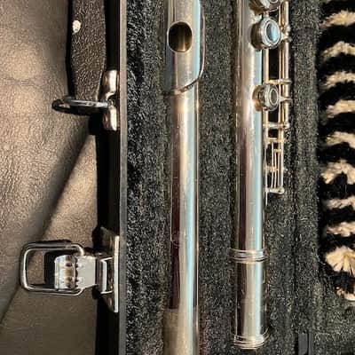Yamaha YFL-225 Flute 2000s - Silver image 2