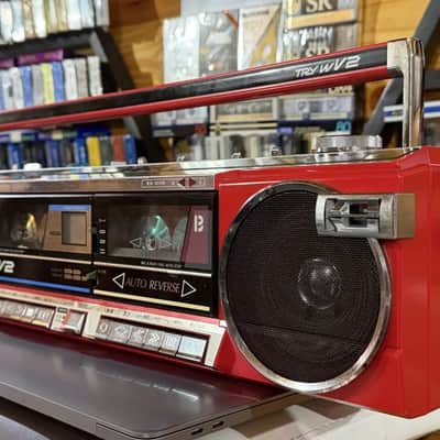 Sanyo MR-WV2(R) Rare Vintage Cassette Boombox Getto blaster Serviced Warranty image 11