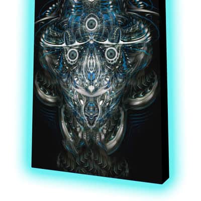 "Jester Alien" by Johnathan Singer - 244 Portrait Acoustic Panel (Ceiling Mounted/RGB LED Front & Backlighting) image 2