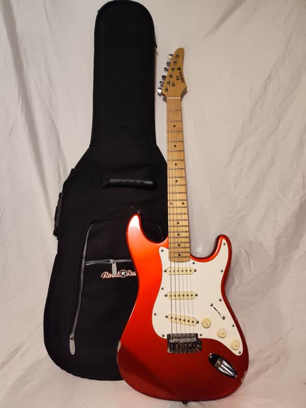 Samick Samickaster 1994 - Red Sparkle + Gig Bag image 1