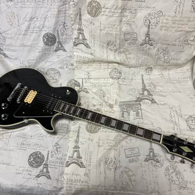 Cortez Lawsuit Era Les Paul Custom 1970’s Ebony Ex Cond Open Book Headstock Japan Ibanez Greco Aria image 6