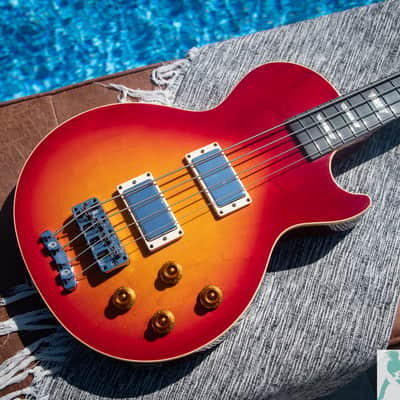 1997 Gibson Les Paul Standard Bass - Cherry Sunburst - Ebony FB - Pro Set Up w Perfect Frets/Action/Intonation - Demo Video! image 1