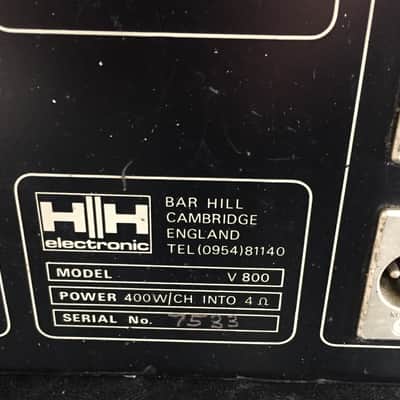 HH ELECTRONICS V800 MOS-FET 1980's image 6
