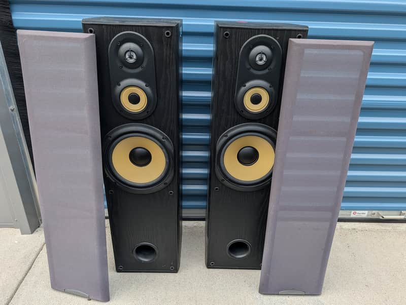 Sony SS-MF550H Floorstanding Speakers Pair HiFi Stereo Home Audio Tower image 1