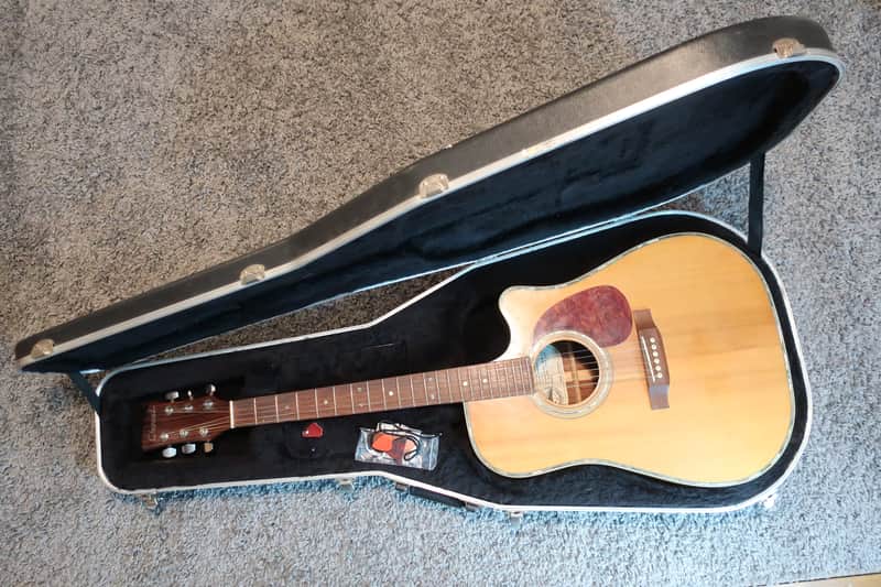 Vintage 1992 Charvel Jackson 150-SEC-NAT Solid Spruce Top Acoustic Guitar Rosewood Case Very Clean image 1