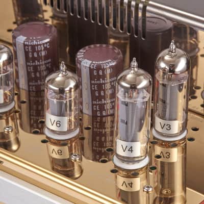 Yaqin MC-84L Stereo Vacuum Tube Push-Pull Integrated Amplifier,Output Power12Wx2,Tubes 6P14x4pcs 12AX7Bx2pcs, AC110V and AC230V Optional image 3