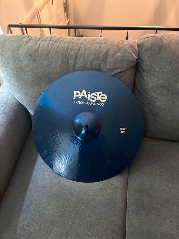 Paiste colorsound 900 20” ride cymbal blue image 1