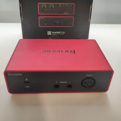 Focusrite Scarlett Solo 4rd Gen USB Audio Interface 2019 - Present - Red / Black image 3