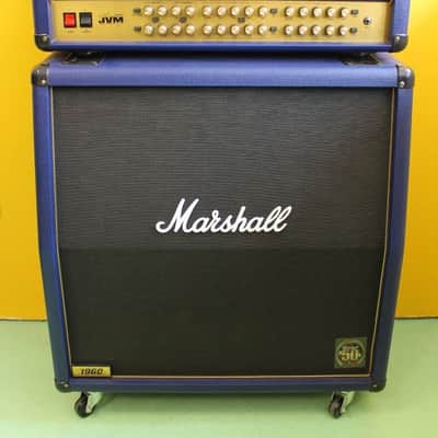 Marshall JVM410HJS Head + Lead 1960AJS Cab - Joe Satriani Signature Limited Royal Blue Edition image 2