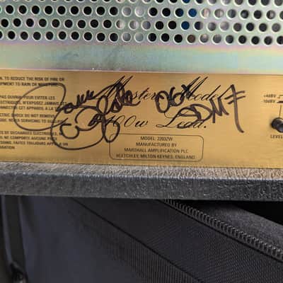 Marshall JCM 800 2203ZW Zakk Wylde Signature 100-Watt Head 2002 - Signed image 2