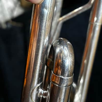 E-Benge Los Angeles MLP 3 bell Silver Trumpet w Case image 18