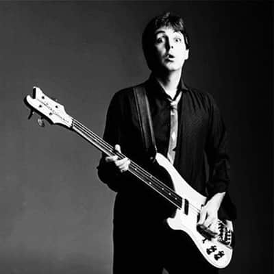Left-Handed Paul McCartney fretless 4001 Rickenbacker Custom Build Bass image 16