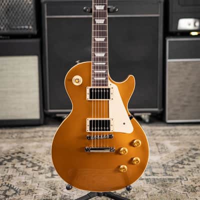 Gibson Les Paul Standard 50's Gold Top Electric Guitar - Gold with Hardshell Case image 3
