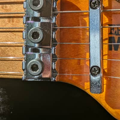 1993 Ernie Ball Music Man Edward Van Halen Signature - Amber Quilt Top / Byrds Eye Maple Neck image 6