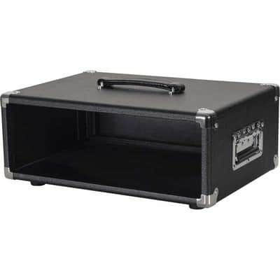 Gator GR-RETRORACK-3BK Rack en bois 3U vintage amp noir image 4