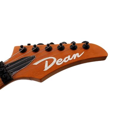 Dean MD 24 Roasted Maple with Floyd Electric Guitar Regular Vintage Blue image 5