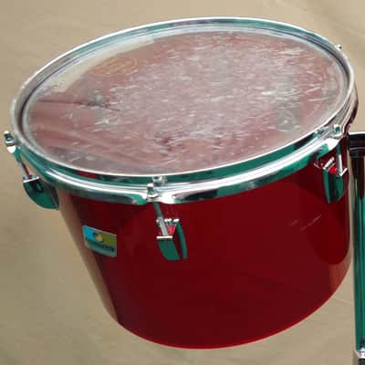 LUDWIG VISTALITE 70's VINTAGE CONCERT TOM RED 13" XLNT~ONE DRUM ONLY image 1