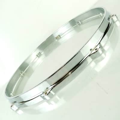 Gretsch 14"Die-Cast 10Lug Snare Drum Batter Rim/Hoop Vintage 70s Chrome 4165-6-7 image 2