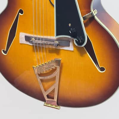 D'Angelico Excel Style B Hollow-body Archtop Electric Guitar - Dark Iced Tea Burst image 6