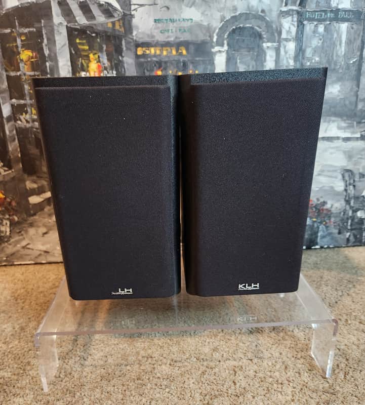 KLH KLH 911B  pair of compact, 2-way passive bookshelf speakers, 90s  - Black image 1