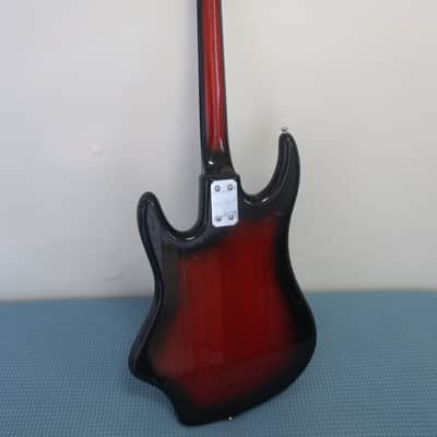 Vintage 1965 Eko Tonemaster Panaramic Crucianelli Triple Cutaway 1964-65 Guitar Redburst Made In Italy Vox Factory Missing Original Pick Ups EZ Project Immaculate Condition Rare Parts Bridge Van Ghent Tuners Misc Electronics. image 5
