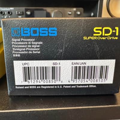 Boss SD-1 Super OverDrive (Silver Label) 1997 - Present - Yellow image 2