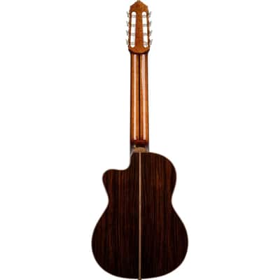 Ortega RCE158RW-8 Performer Series Solid Spruce Top Okoume Neck 4/4 Size Cutaway Nylon 8-String Classical Acoustic-Electric Guitar w/Pro Gig Bag image 5