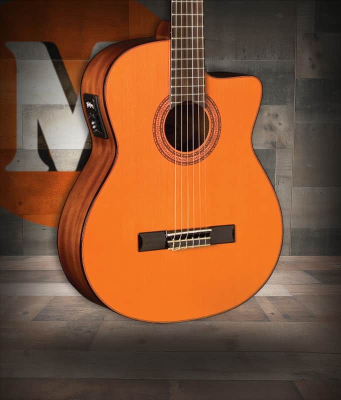 Washburn C5CE Classical Cutaway Acoustic Electric Guitar - Natural (C5CE-A-U) image 1