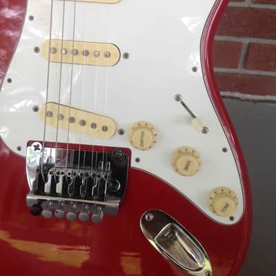 Applause  Stratocaster red electric guitar 1980 -  1990 image 4