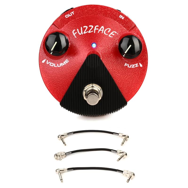 Dunlop FFM2 Germanium Fuzz Face Mini with 3 Patch Cables - Germanium Transistor image 1