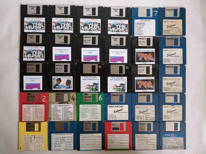 Midi Song Files - Retro Midi Songs Files Floppy Disk Collection image 1