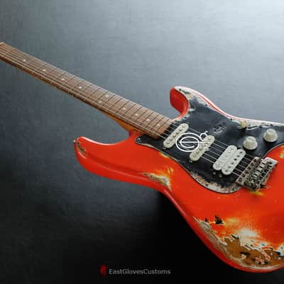 Fender Stratocaster Orange S/S/H Heavy Aged Relic image 8