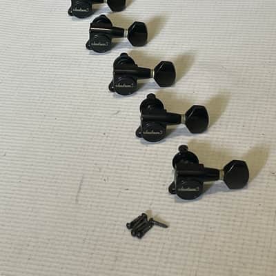 1990's Japan Jackson Professional Model Series R Logo Tuners Tuning Pegs 6 In Line image 3