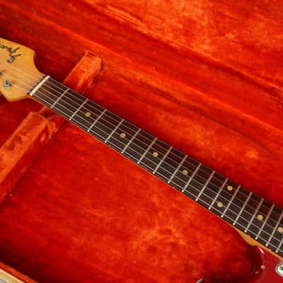 1964 Fender Duosonic, Translucent Red, Mahogany Body + OHSC image 4