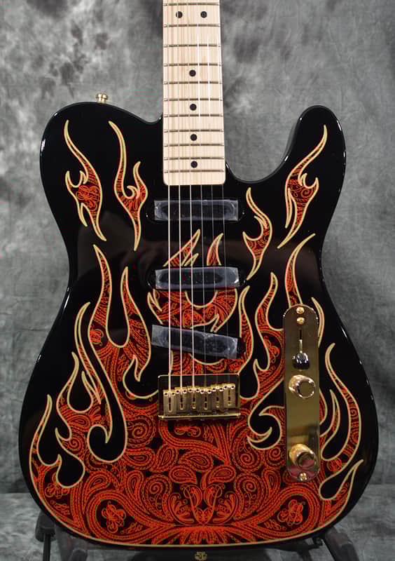 Fender James Burton Signature Telecaster 2025 Red Paisley Flame w Deluxe Tweed Hardshell Case & FAST Shipping