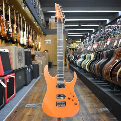 Ibanez Japan Prestige RGR5221R Electric Guitar Transparent Fluorescent Orange w/Hard Case image 4