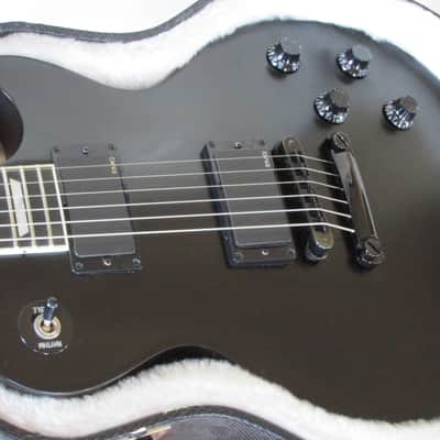 2007 Gibson Les Paul Studio Limited Run Guitar of the Week # 20 Satin Ebony Finish  EMG's  Ebony FB image 3
