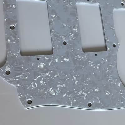 Custom 4 Ply White Pearl Fits US Mustang With PAF Humbucker Pickup Guitar Pickguard Scratch Plate image 5